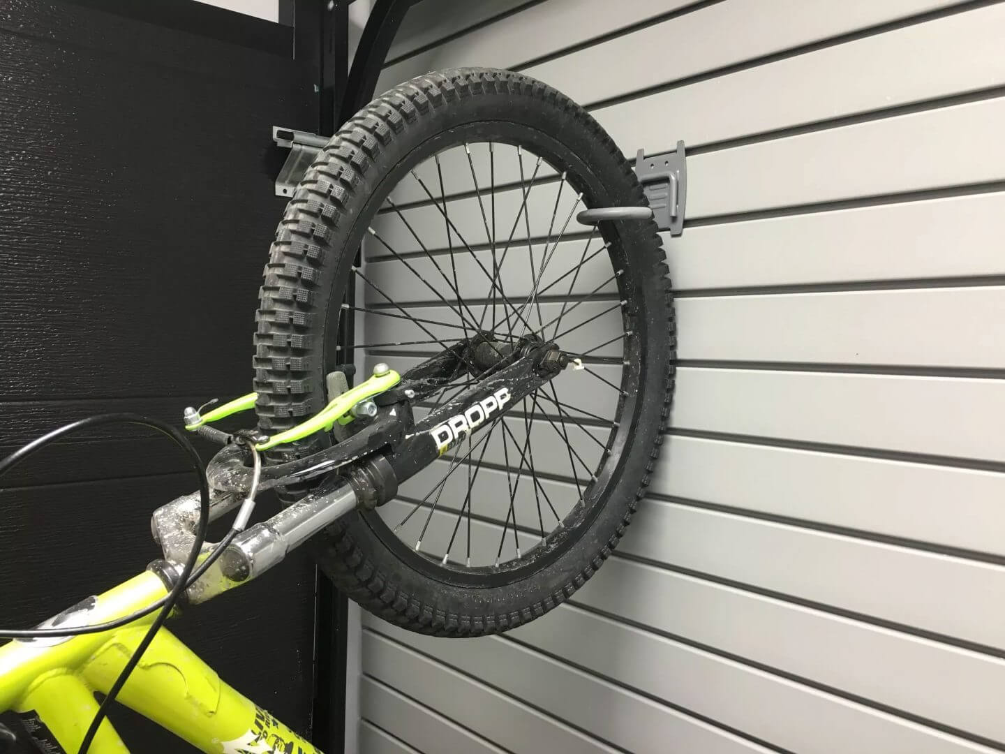 ZG-Wall Garage Storage System showcasing the durable bike hook